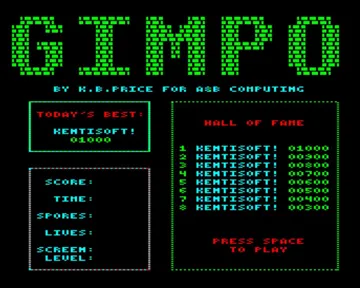 Gimpo (19xx)(ASB Computing)[GIMPLO] screen shot title